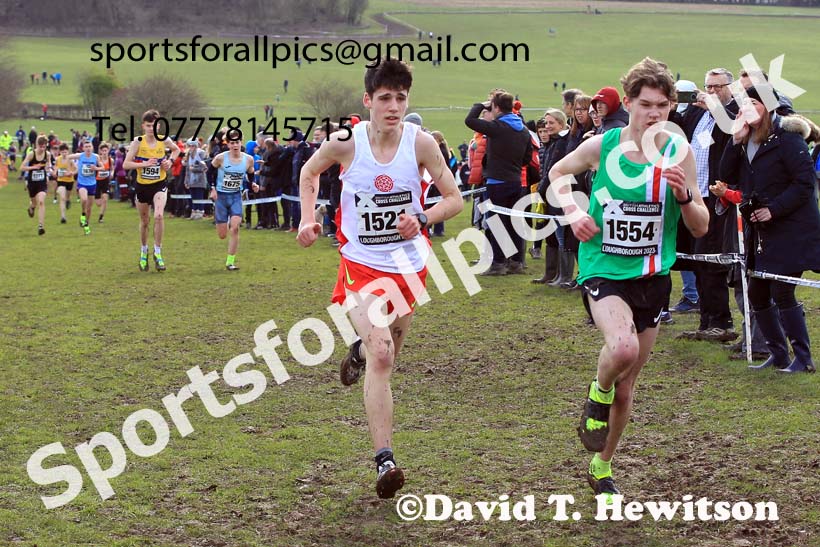 Boys Under-15s 2023 UK CAU Inter Counties Cross Country Champs, Prestwold Hall, Loughborough. Photo: David T. Hewitson/Sports for All Pics